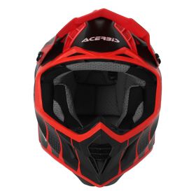 Motocross-Helm ACERBIS X-Track 22.06 Schwarz Rot Matt