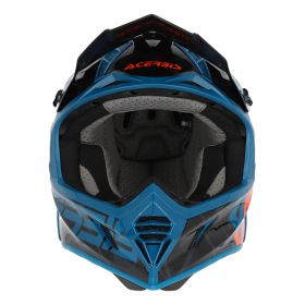Motocross-Helm ACERBIS X-Track 22.06 Schwarzgrün glänzend