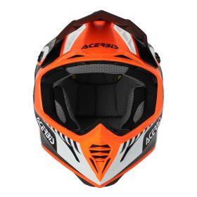 Motocross-Helm ACERBIS X-Track Mips 22.06 Schwarzes Fluo Orange