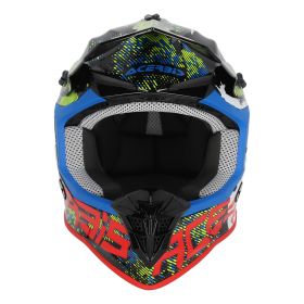 Motocross-Helm ACERBIS Linear 22.06 Weiß Schwarz Blau