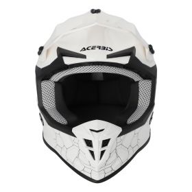 Motocross-Helm ACERBIS Linear 22.06 Weiß glänzend