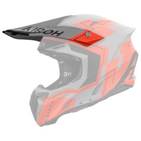 Frontino Casco Airoh Twist 3 Dizzy Grigio Arancio Fluo