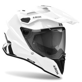 Casco Enduro Dual Road AIROH Commander 2 Bianco Lucido