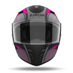 Full Face Helmet AIROH Connor Achieve Grey Black Pink Matt
