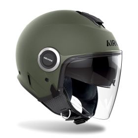 Casco Jet AIROH Helyos Verde Militare Opaco