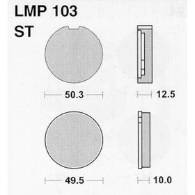 MOTORRAD BREMSBELäGE AP RACING LMP103