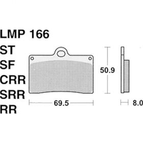 MOTORRAD BREMSBELäGE AP RACING LMP166 SF