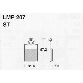 Motorrad bremsbeläge AP RACING LMP207