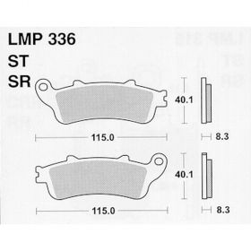 MOTORRAD BREMSBELäGE AP RACING LMP336 SR