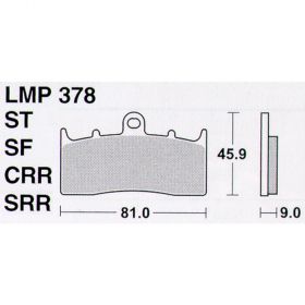 MOTORRAD BREMSBELäGE AP RACING LMP378 SF