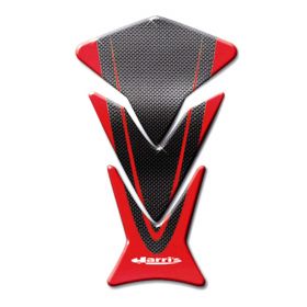 ADESIVI SERBATOIO MOTO ARIETE 12970-R CARBON ROSSO 200X115MM