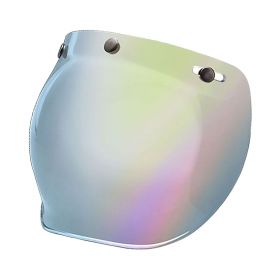 Bell Custom 500 Helmet Visor 3-Snap Bubble Silver Iridium