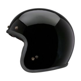 Cafe Racer BELL Custom 500 Glänzend Schwarz Jet Helm