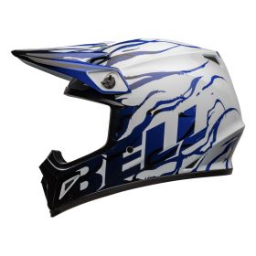 Motocross-Helm Bell MX-9 Mips Decay Blau Glänzend Schwarz