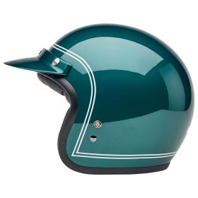 Casque Jet Cafe Racer BELL Custom 500 Steve Mcqueen Riverside Vert Métallisé