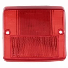 Red BOSATTA rear light made of high-visibility and safety plastic