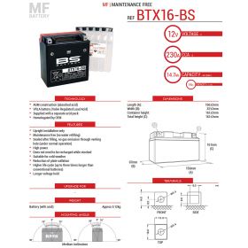 BATTERIE DE MOTO BS BATTERY 300609