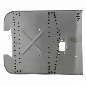 Oil-coated sheet metal 570x462 mm bent with 2 cross members and open back