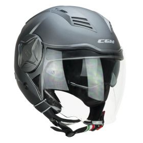 Demi Jet Helmet CGM 169A ILLI MONO Satin Anthracite