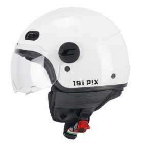 Casco Jet CGM 191A PIX MONO Bianco Visiera Sagomata