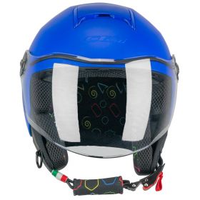 Kinder Jet Helm CGM 261A MINI MONO Undurchsichtiges Blau