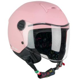 Casque Jet de Moto Enfant CGM 261A MINI MONO Rose Mat