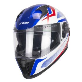 Integralhelm CGM 311G BLAST SPORT Weiß Blau Rot