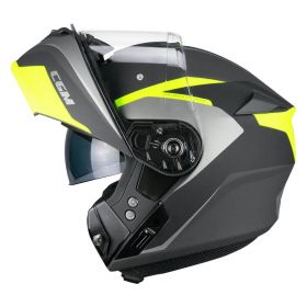 Modular Helmet CGM 568G BER DRESDA Graphite Matte Fluorescent Yellow