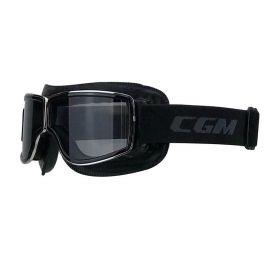 CGM 705V Motorradbrille Kalifornien Schwarz Getönte Linse 75% zugelassen