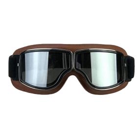 CGM 705V Kalifornische Motorradbrille mit brauner verspiegelter Linse zugelassen