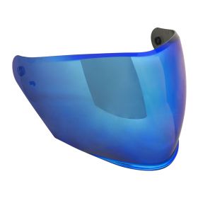 Blue Iridescent Visor for CGM 126 IPER Jet Helmet