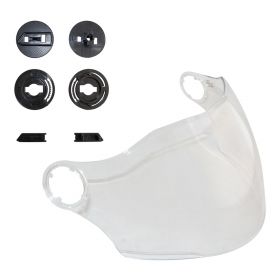 Visière transparente et kit de fixation de visière pour casque CGM 261 MINI Jet