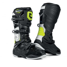 Bottes Off-Road ELEVEIT X Tarmac Noires/Jaunes Fluo