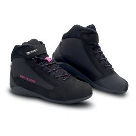 Chaussures de moto pour femmes ELEVEIT Delta Wp Lady Road imperméables noires