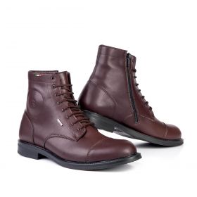 Bottes de moto imperméables ELEVEIT Trend Wp Road Brown