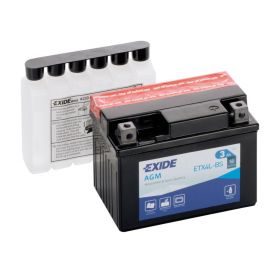 Exide Bike AGM Batterie 12V 3 Ah 50A Motorrad mit 6 Säureflaschen inklusive