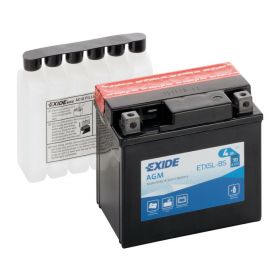 Exide Bike AGM Batterie 12V 4 Ah 70A Motorrad mit 6 Säureflaschen inklusive