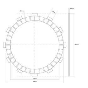 Kupplungsscheibe FCC 741274