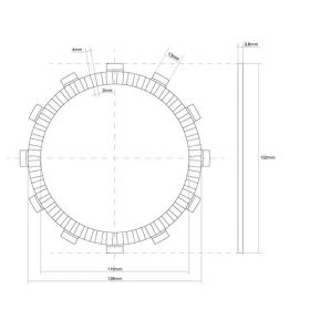 Disque embrayage FCC 741342