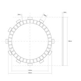 Disque embrayage FCC 741388