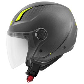 Demi Jet Helm GIVI 11.7 Solid Mattiertes Titangelb