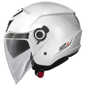 Jet Helmet GIVI 12.5 Solid Gloss White