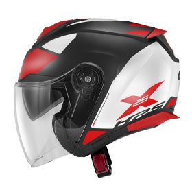 Jet Helmet GIVI X25 Target Black White Red