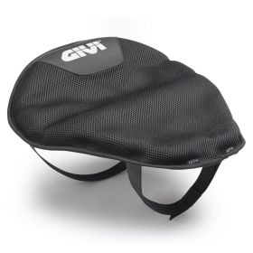 Coussin de selle universel GIVI S230 gonflable en tissu respirant noir