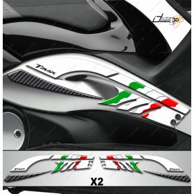 ADHESIF 3D BOOMERANG PROTECTION RAYURES A YAMAHA TMAX 08-11 TRICOLORE BLANC