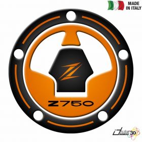 TANKDECKEL AUFKLEBER BEHARZTE ORANGE FUR KAWASAKI Z 750 2007-2012