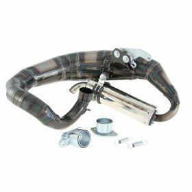 JL EXHAUSTS Rennsport Curly Auspuff aus Edelstahl für breite Reifen