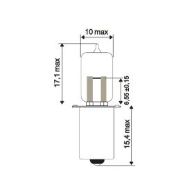 6V LAMPE JMP 1821 + JMP 6V2.4W HS3PX13.5S