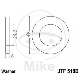 Frontkettenrad stück JT JTF518B