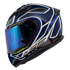 KAPPA KV56 Neon full-face helmet glossy black blue